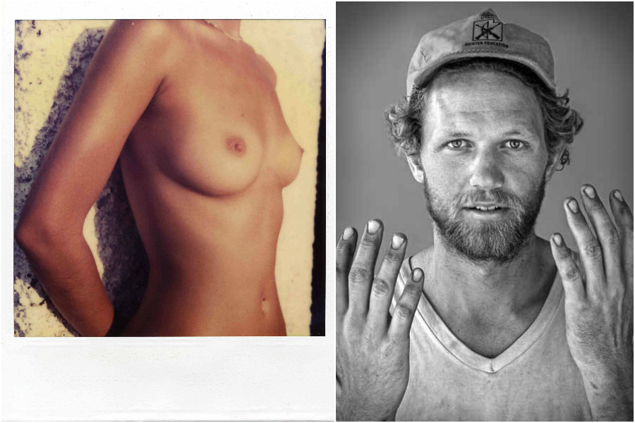 Christopher Makos "Pola #54, Breast Profile", 1980 / Paul Solberg "Cheesemaker, Utah", 2013