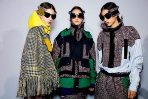 sacai x lindafarrow sunglasses