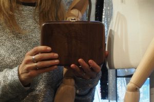 Yves Anais walnut bag