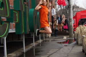 framboise dress orange