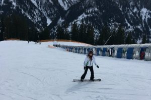 snowboarding first day