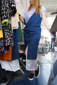 alexandra abraham blue dress