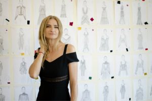 alina cernatescu black dress